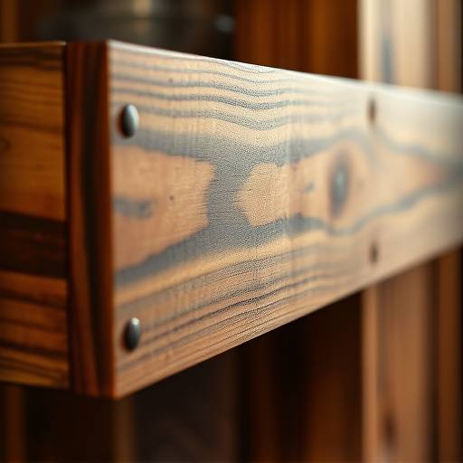 Close-up shot of a craftsman applying wood stain to a handcrafted furniture piece, emphasizing the attention to detail in Crafted Comforts' products