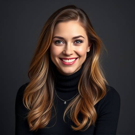 Portrait of Anya Petrova, the lead designer at Crafted Comforts